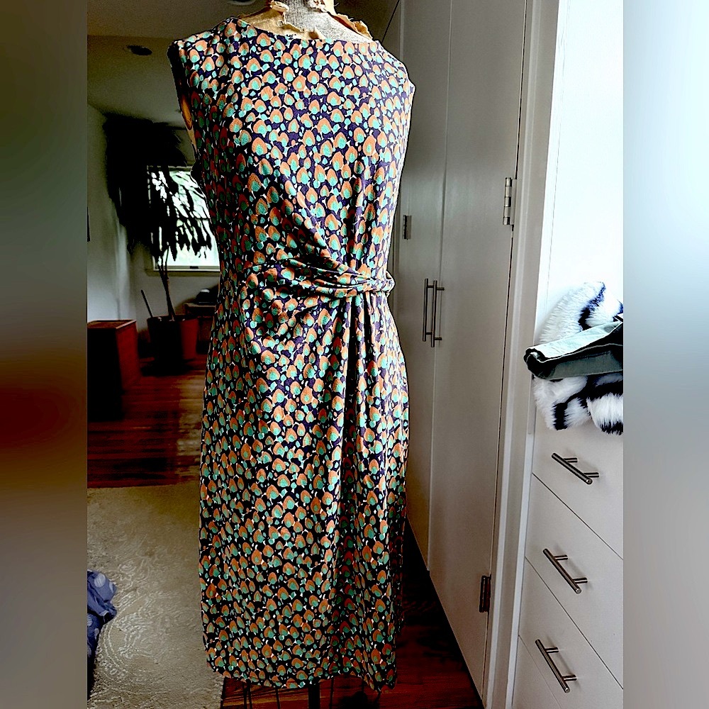 Boden Darcy Twist Front Jersey Dress, 14L, MSRP $118